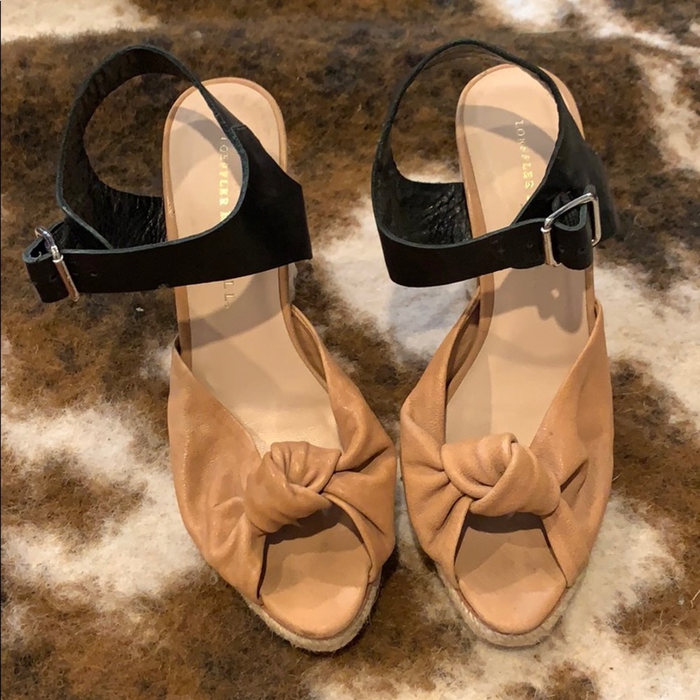 LOEFFLEE RANDALL LEATHER HEELS